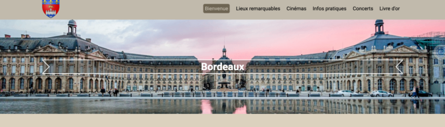 Site touristique de la ville de Bordeaux